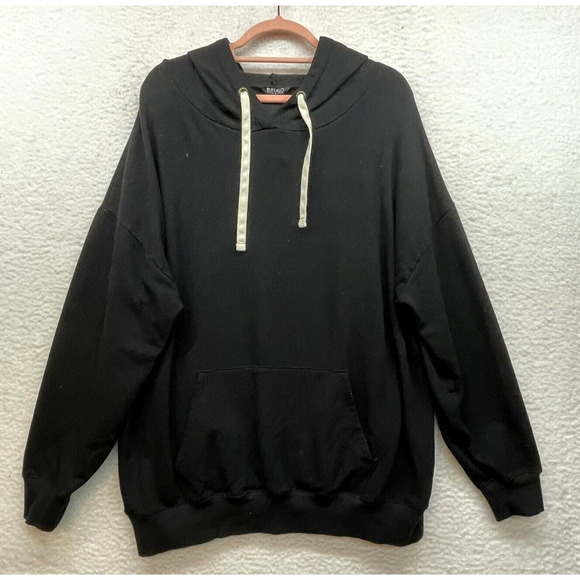 Buffalo Tops - Buffalo Sweatshirt Womens Extra Large Black Hoodie David Bitton Athleisure Gym